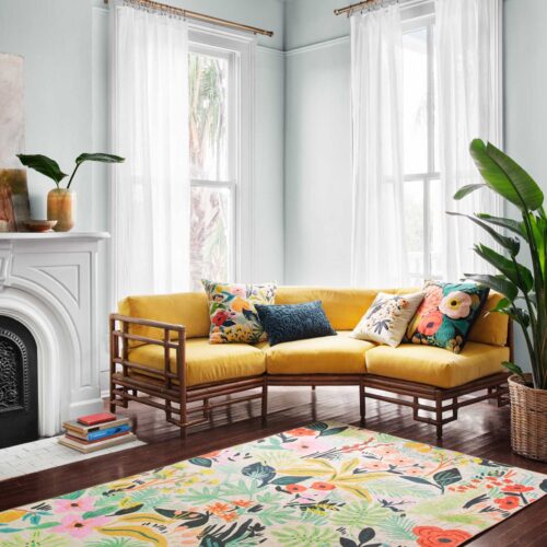 Alternative view of Veranda Terracotta Indoor/Outdoor Rug - Cream
