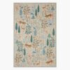 Menagerie Forest Printed Rug - Cream