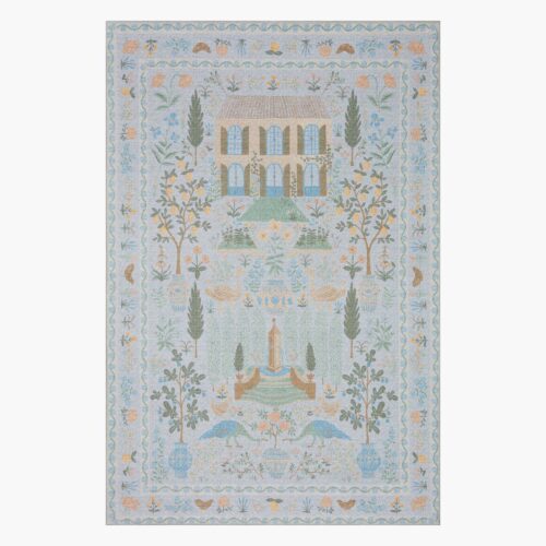 Menagerie Camont Printed Rug - Light Blue