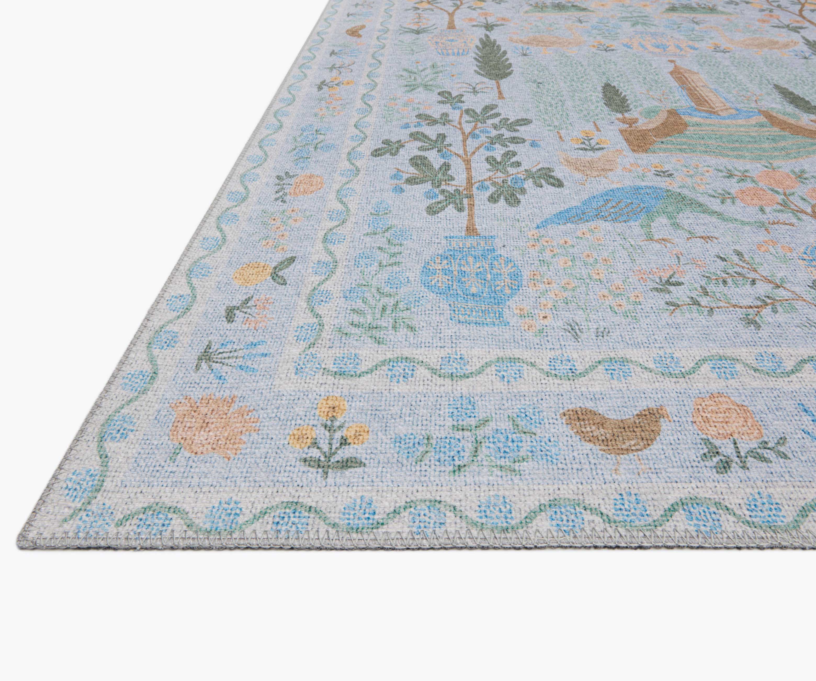 Menagerie Camont Printed Rug - Light Blue - Image 3