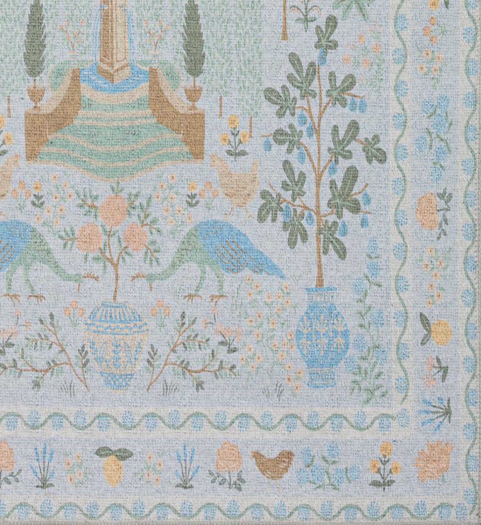 Menagerie Camont Printed Rug - Light Blue - Image 2