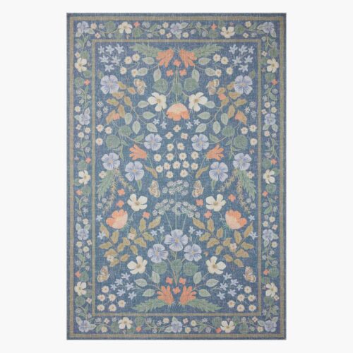 Cotswolds Willow Power Loomed Rug - Indigo