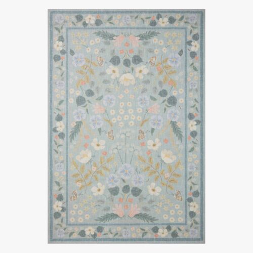 Cotswolds Willow Power Loomed Rug - Sky