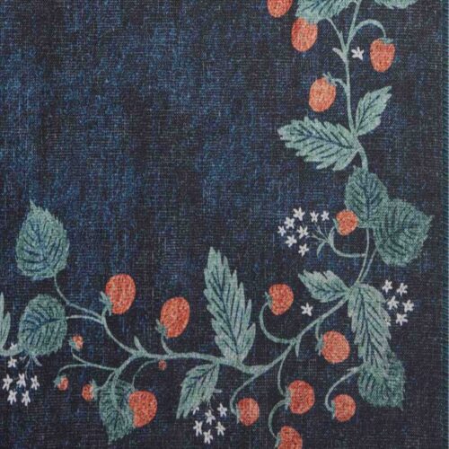Alternative view of Atelier Strawberries Non-Slip Rug - Navy