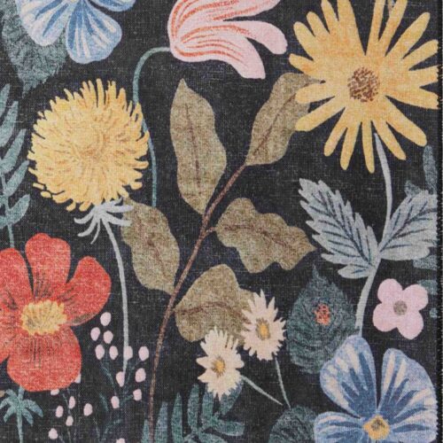 Alternative view of Atelier Strawberry Fields Non-Slip Rug - Black
