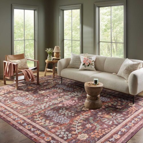 Alternative view of Maison Frances Power Loomed Rug - Burgundy