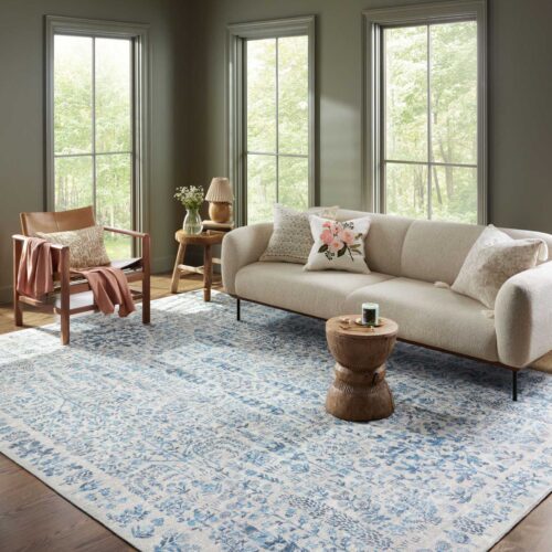 Alternative view of Maison Grove Power Loomed Rug - Blue