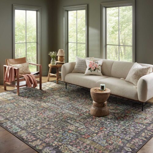 Alternative view of Maison Grove Power Loomed Rug - Charcoal