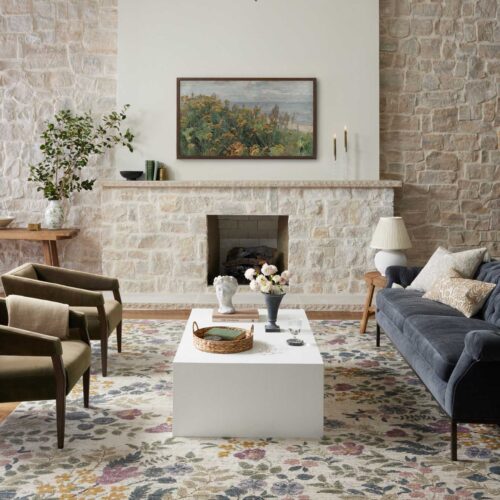 Alternative view of Provence Abbey Power-Loomed Rug - Ivory