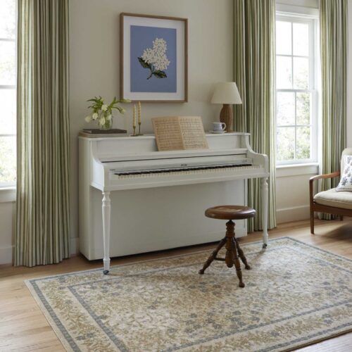 Alternative view of Laurel Wildwood Garden Power Loomed Rug - Cream