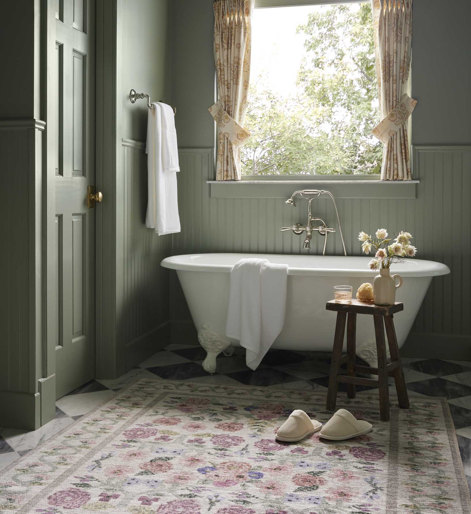 Rosa Power Loomed Rug - Ivory - Image 2