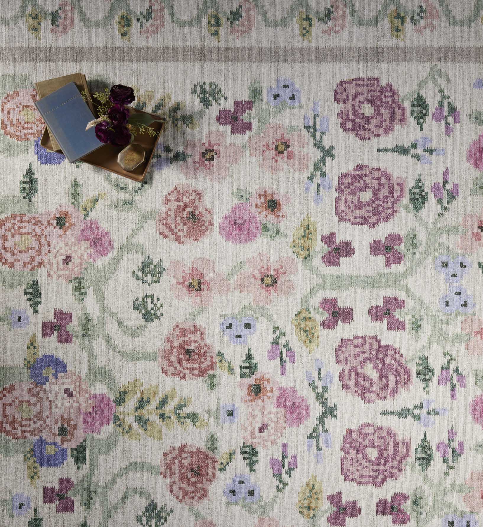 Rosa Power Loomed Rug - Ivory - Image 4