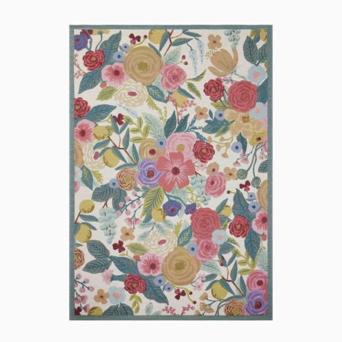 Perennial Garden Party Power Loomed Rug - Rose Multi