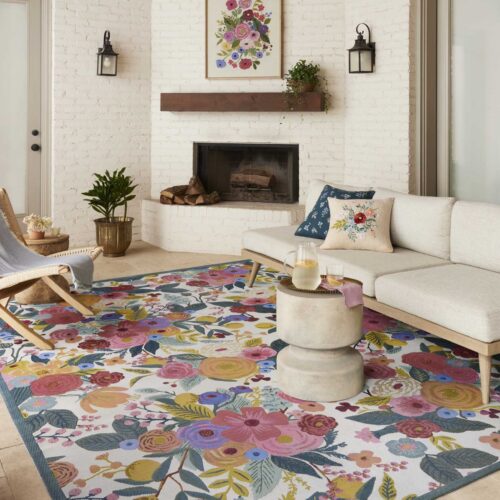 Alternative view of Perennial Garden Party Power Loomed Rug - Rose Multi