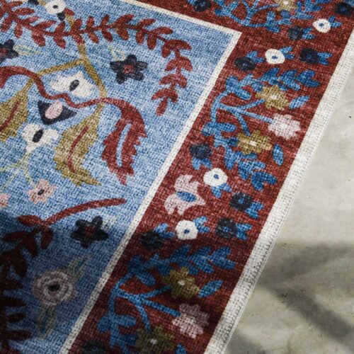 Alternative view of Canopy Edie Printed Rug - Red & Blue