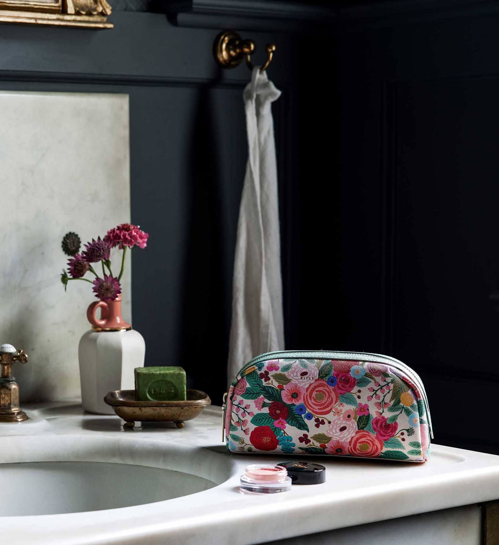 Small Cosmetic Pouch - Garden Party - Image 2
