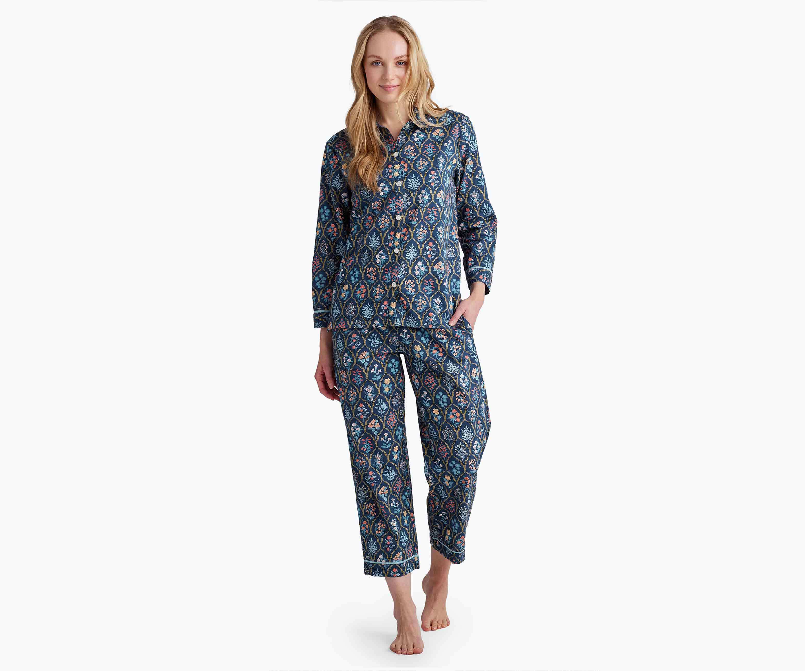 Voile Button Front Crop Set - Hawthorne - Image 6