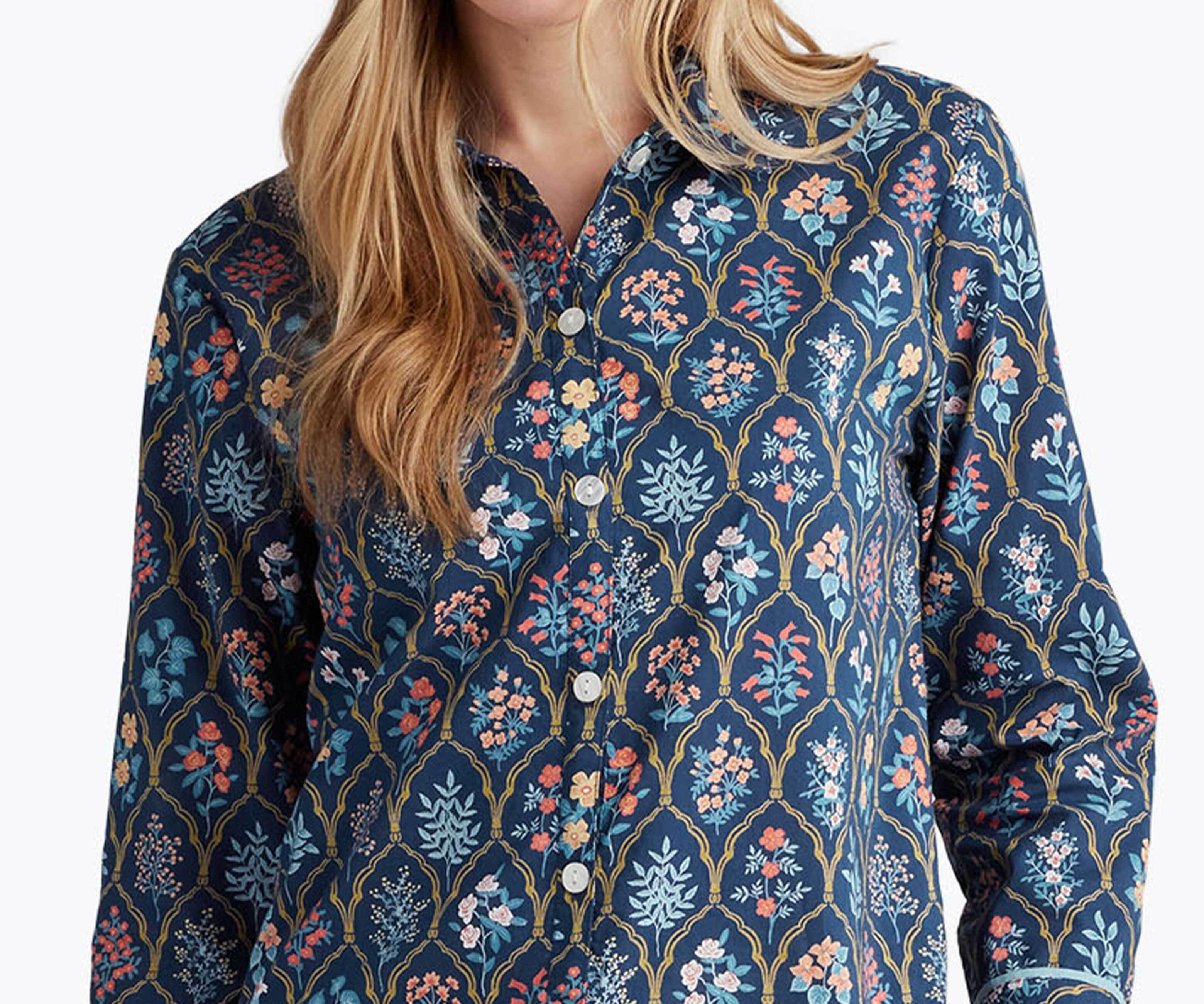 Voile Button Front Crop Set - Hawthorne - Image 3