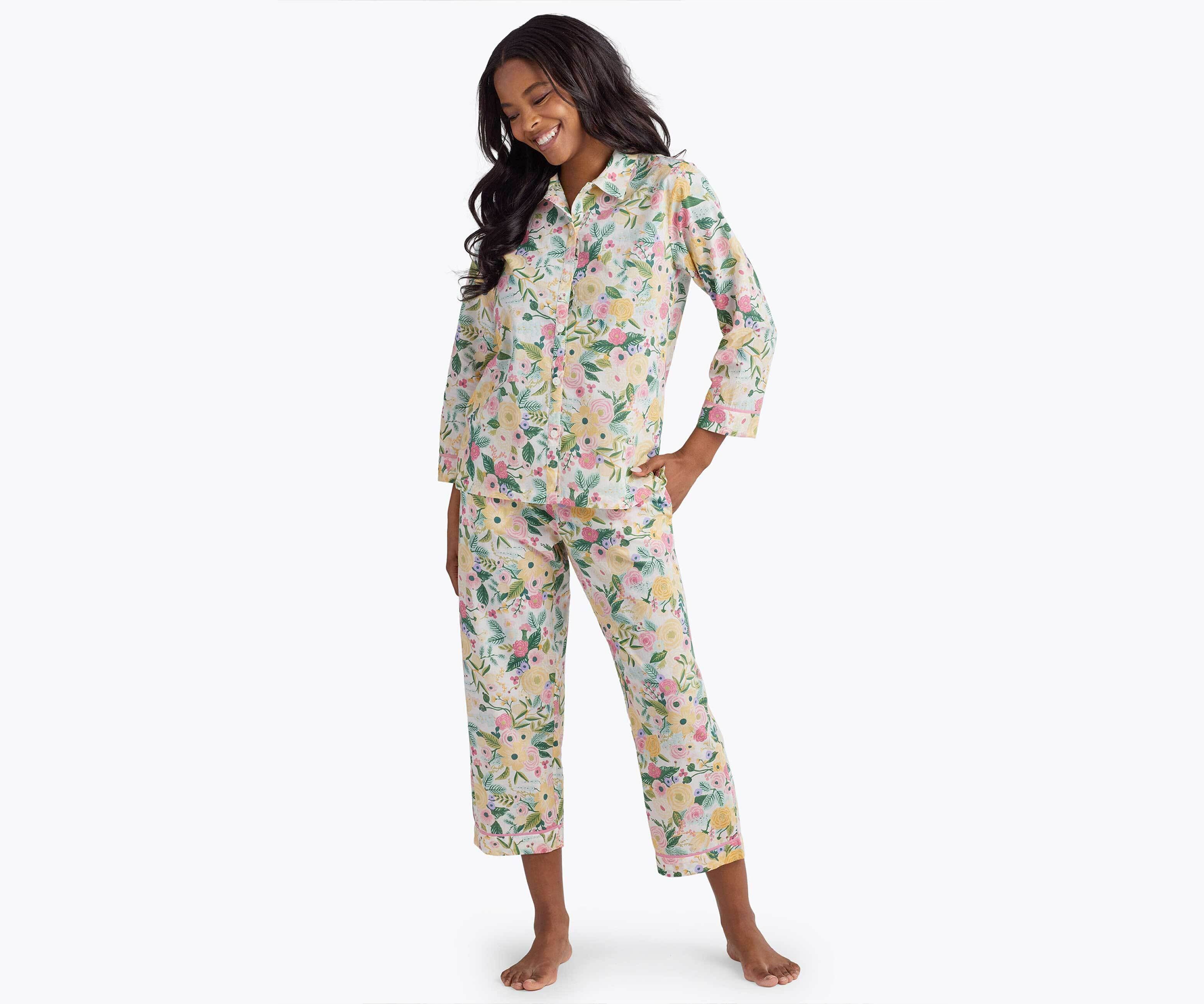 Voile Button Front Crop Set - Garden Party - Image 3