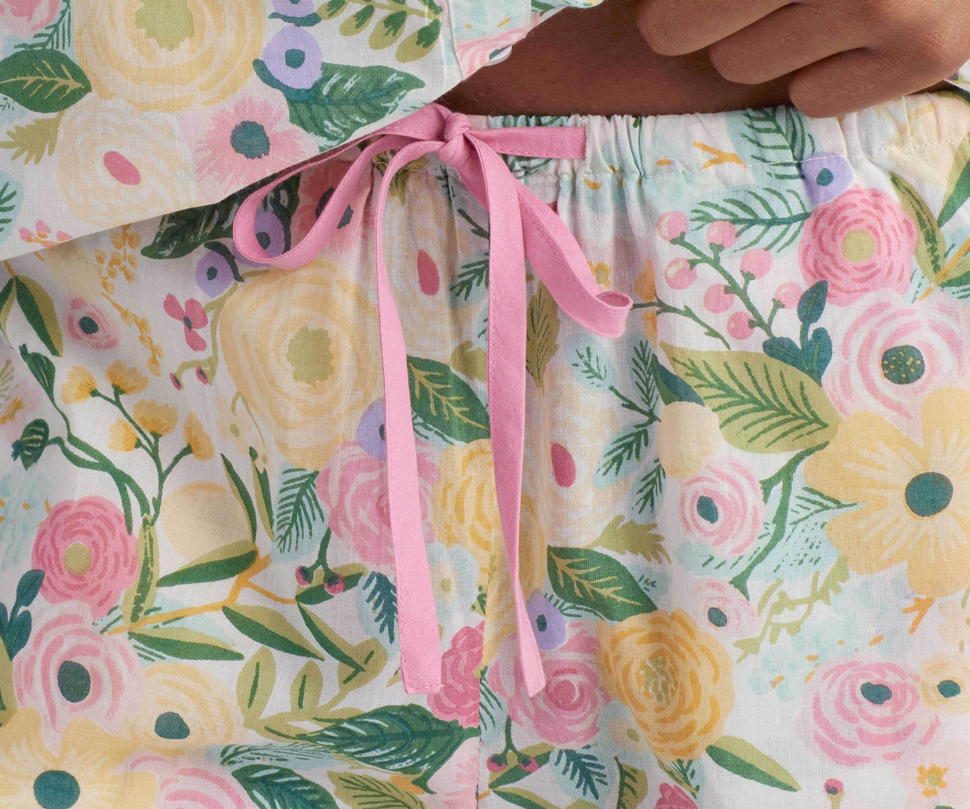 Voile Button Front Crop Set - Garden Party - Image 6