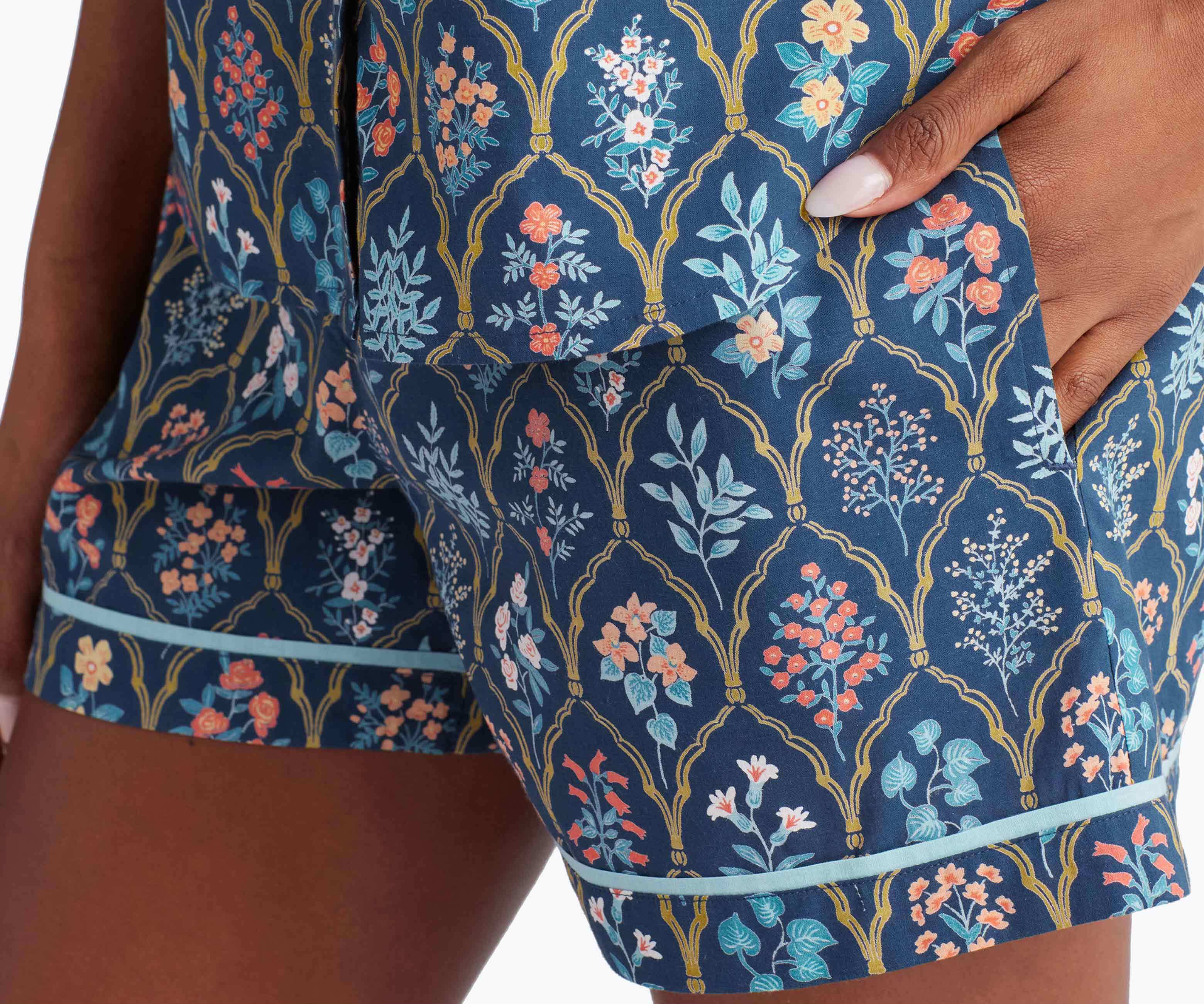 Voile Button Front Short Set - Hawthorne - Image 4