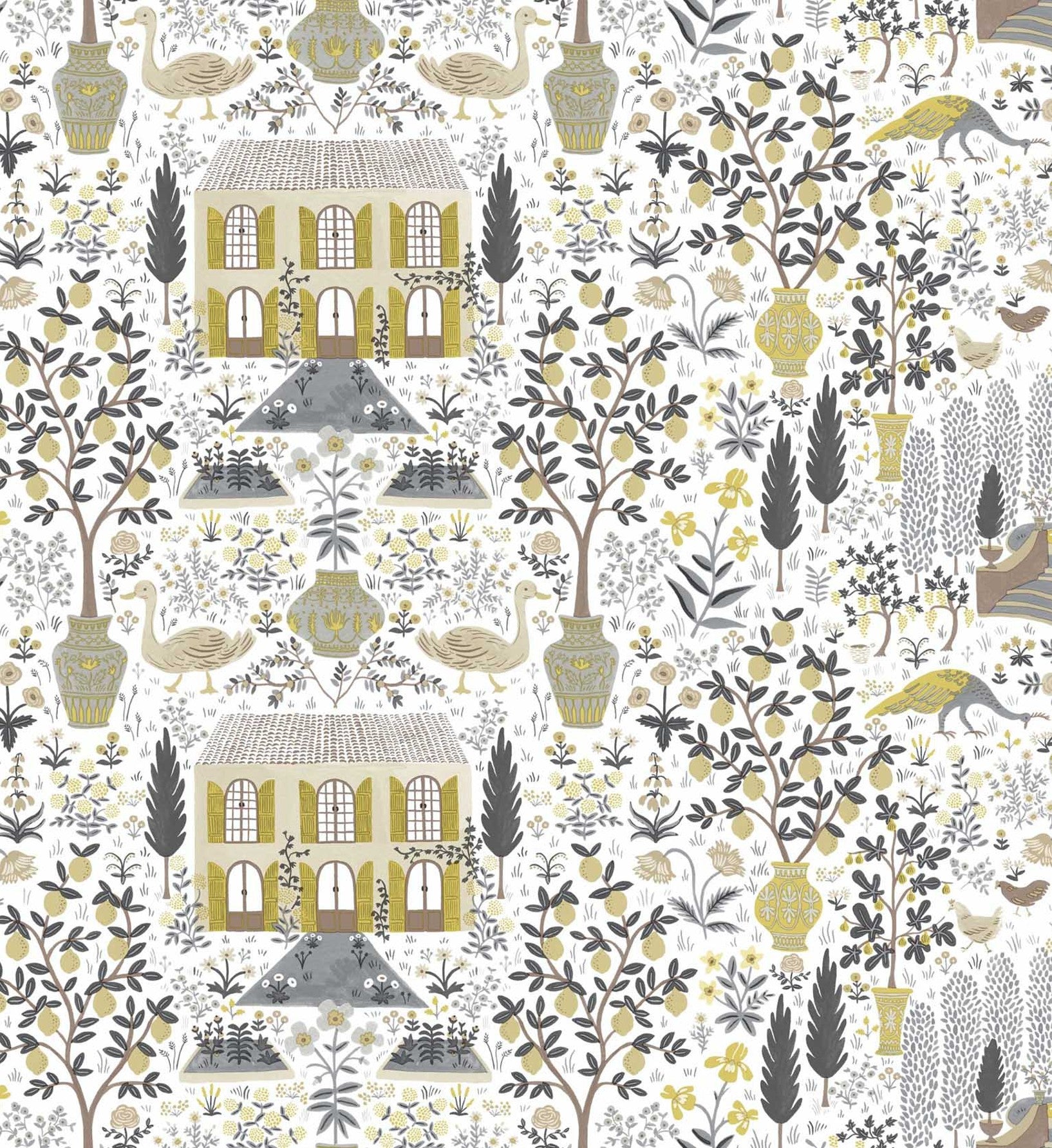 Camont Wallpaper - Linen & Metallic Gold - Image 3