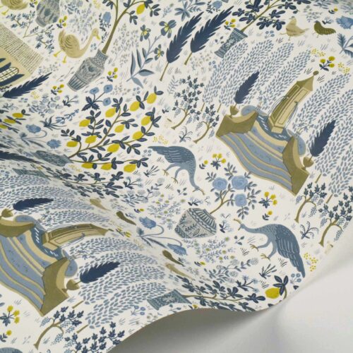 Alternative view of Camont Wallpaper Sample - Indigo