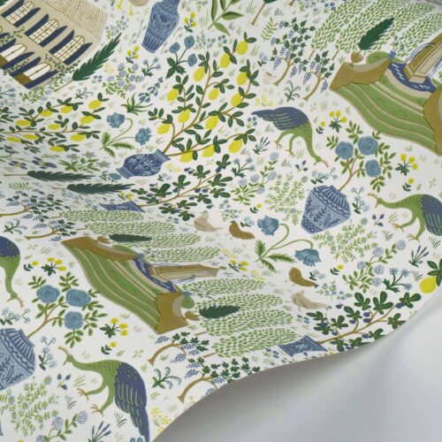 Alternative view of Camont Wallpaper Sample - Blue & Green