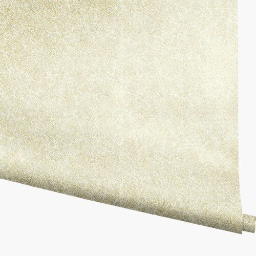 Champagne Dots Wallpaper - Metallic Gold & White