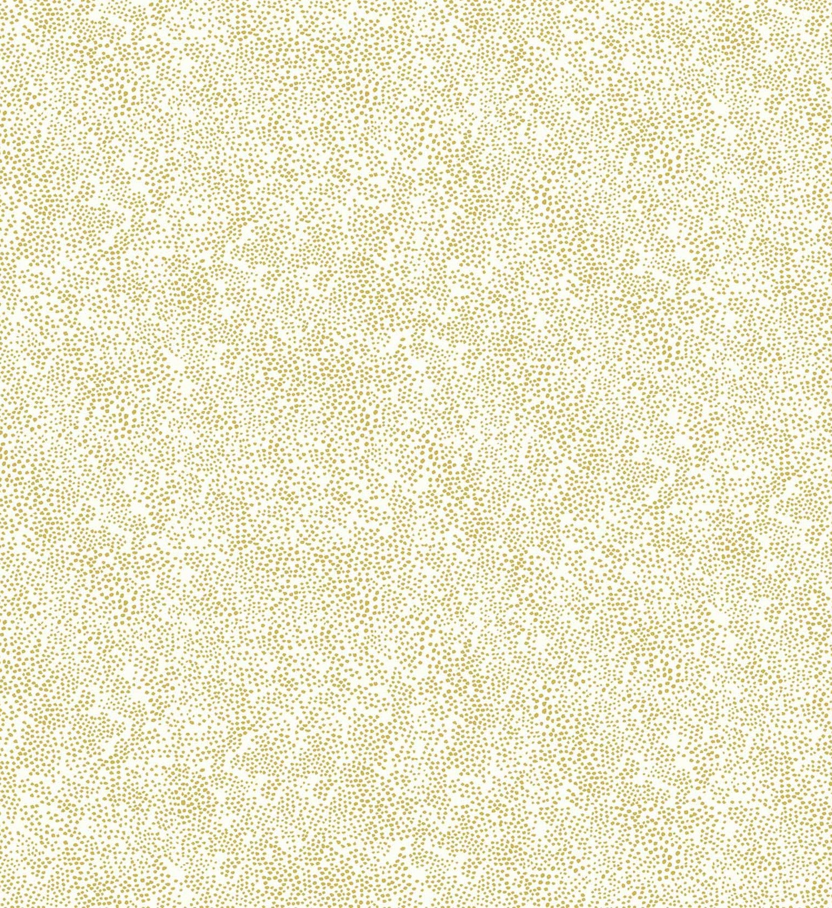 Champagne Dots Wallpaper - Metallic Gold & White - Image 3