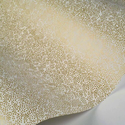 Alternative view of Champagne Dots Wallpaper Sample - Metallic Gold & White