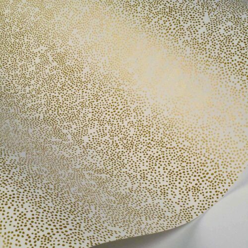 Alternative view of Champagne Dots Wallpaper - Metallic Gold & White