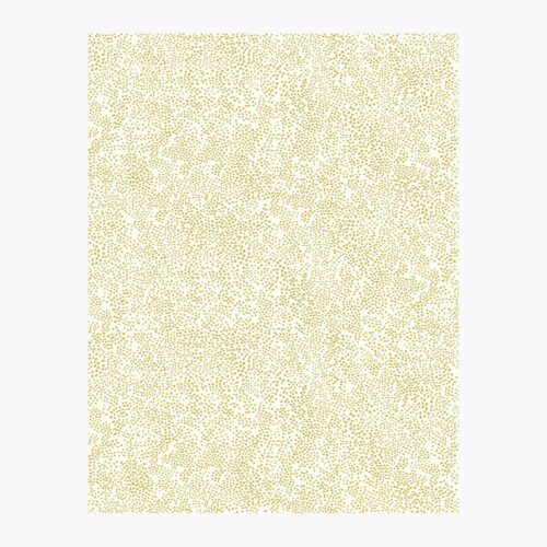 Champagne Dots Wallpaper Sample - Metallic Gold & White