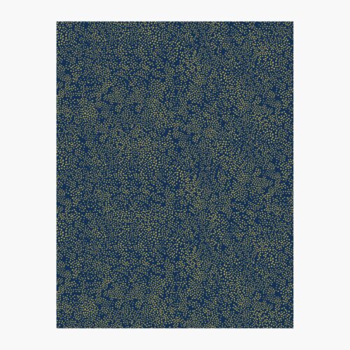 Champagne Dots Wallpaper Sample - Metallic Gold & Navy