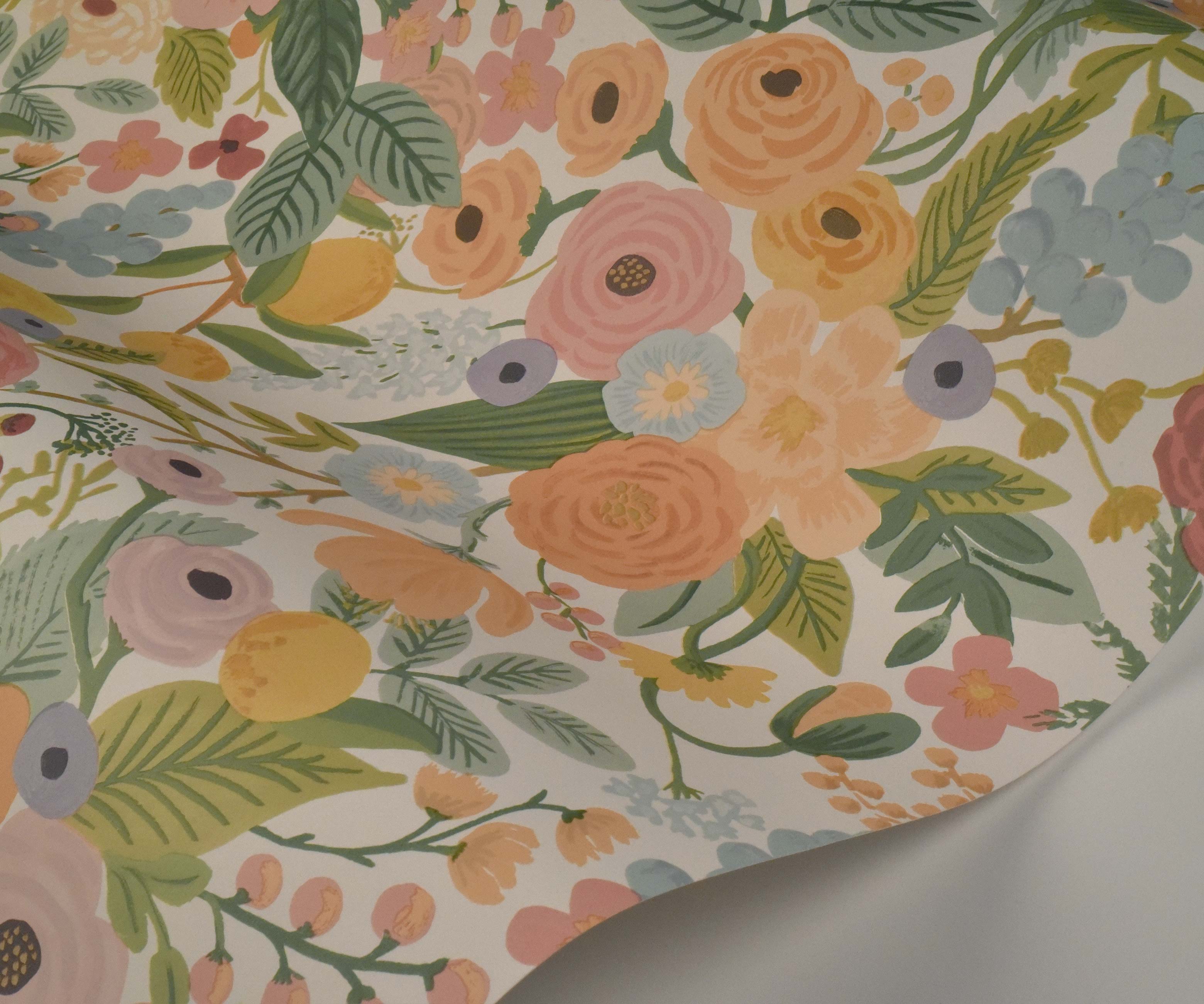 Garden Party Wallpaper Sample - Pastel Multi - Image 2