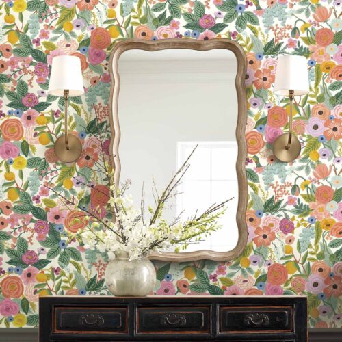 Alternative view of Garden Party Wallpaper - Rose Multi