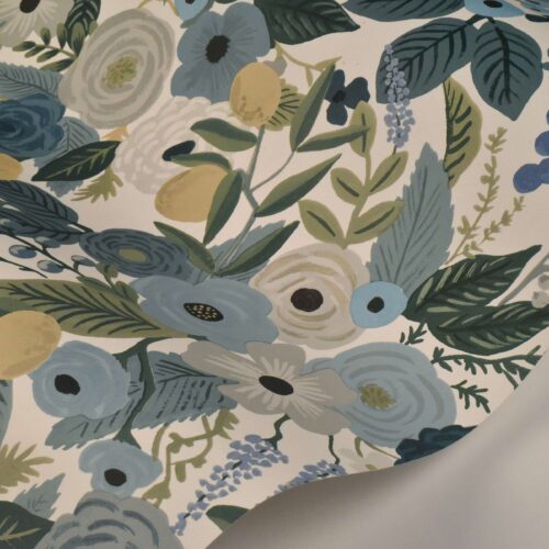 Alternative view of Garden Party Wallpaper Sample - Indigo Multi