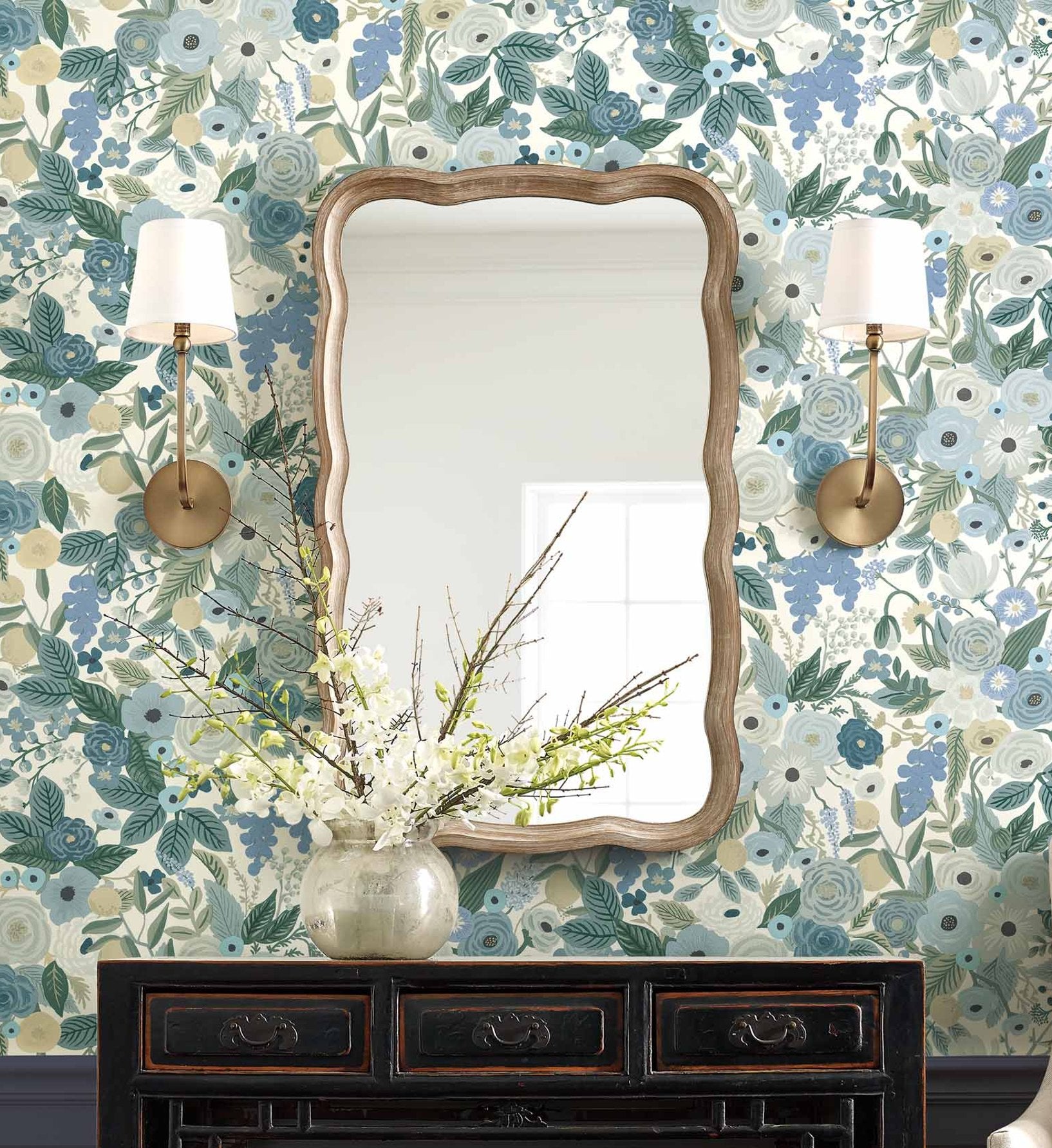 Garden Party Wallpaper - Indigo Multi - Image 2