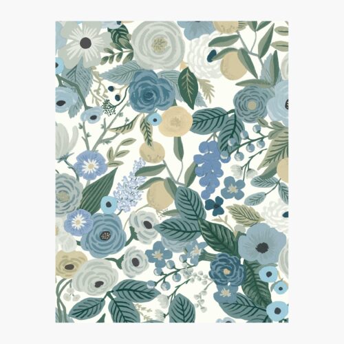 Garden Party Wallpaper Sample - Indigo Multi