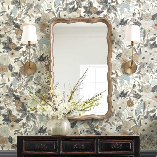 Alternative view of Garden Party Peel & Stick Wallpaper - Linen Multi