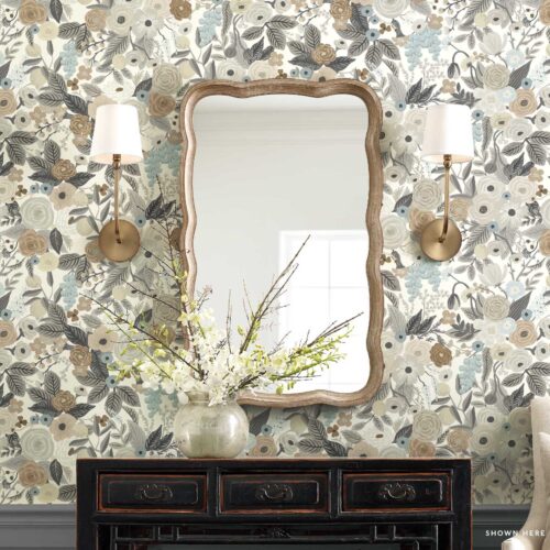Alternative view of Garden Party Peel & Stick Wallpaper Sample - Linen Multi