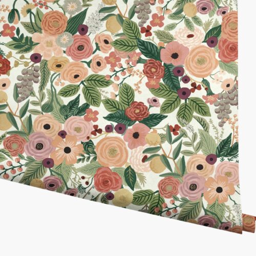 Garden Party Wallpaper - Burgundy Multi