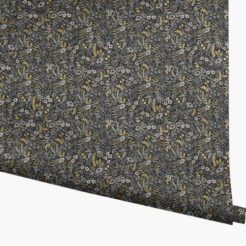 Tapestry Wallpaper - Black Linen