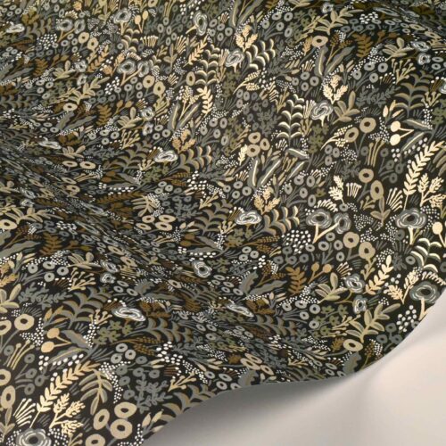 Alternative view of Tapestry Wallpaper Sample - Black Linen