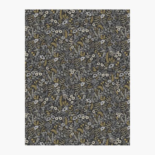 Tapestry Wallpaper Sample - Black Linen