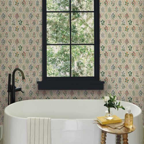 Alternative view of Hawthorne Wallpaper - Rose Multi