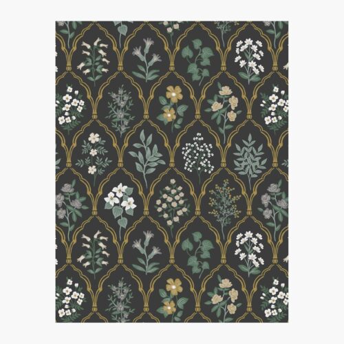 Hawthorne Wallpaper Sample - Black Linen