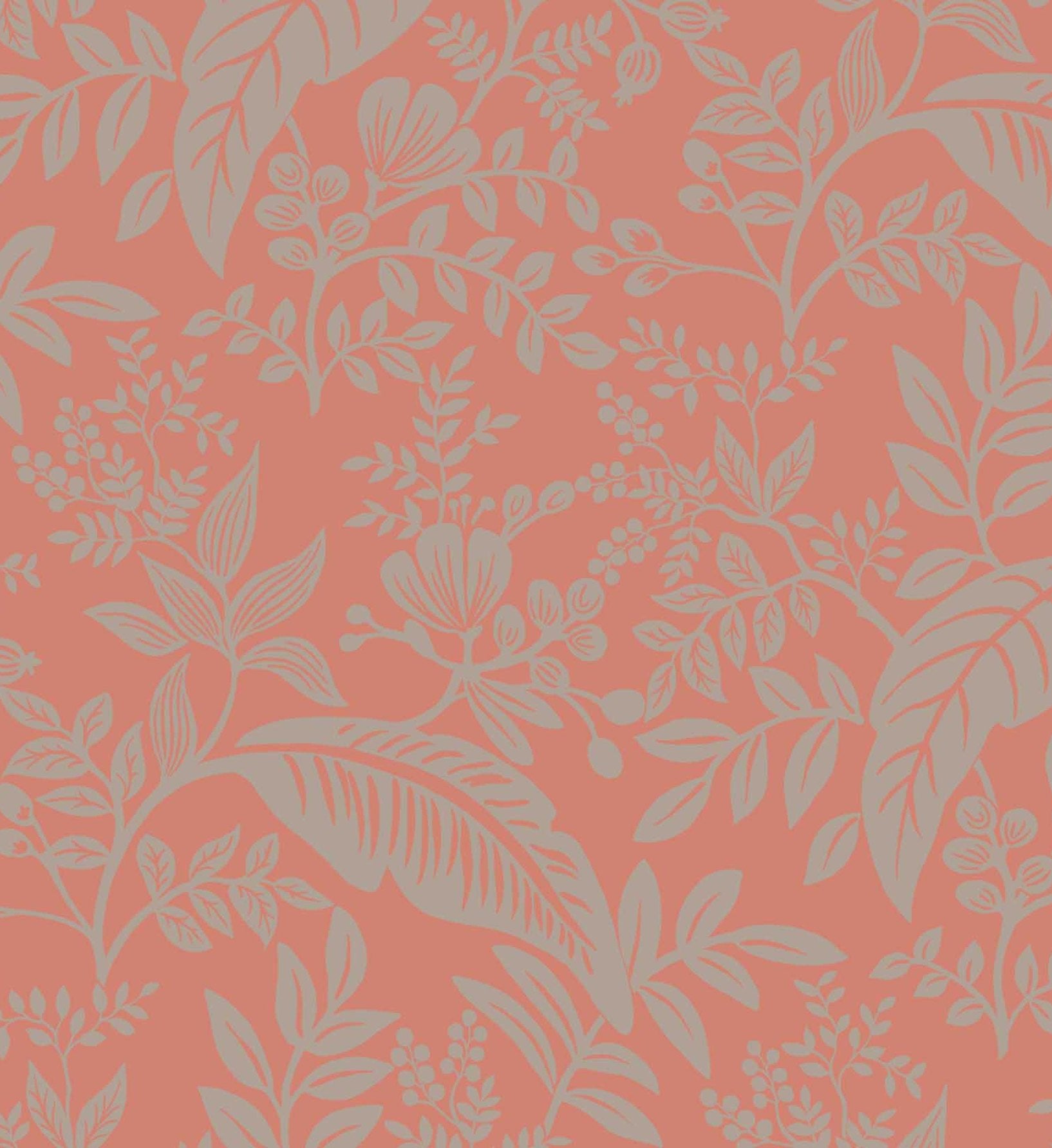 Canopy Wallpaper - Rose & Metallic Silver - Image 4