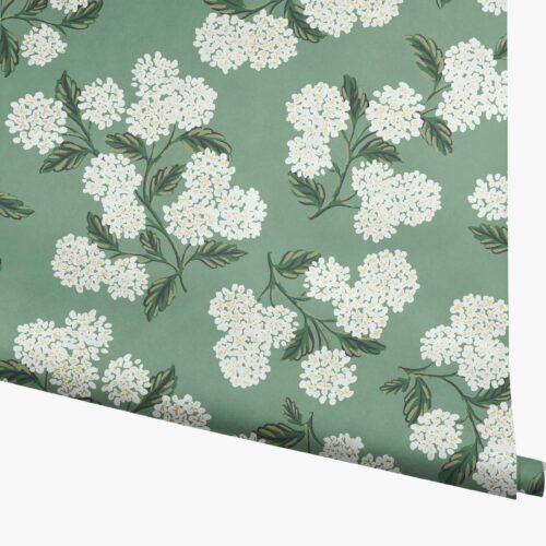 Hydrangea Wallpaper - Jade