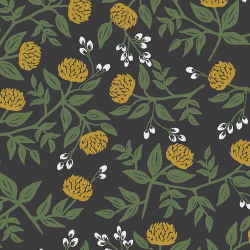 Alternative view of Peonies Wallpaper - Black & Metallic Gold